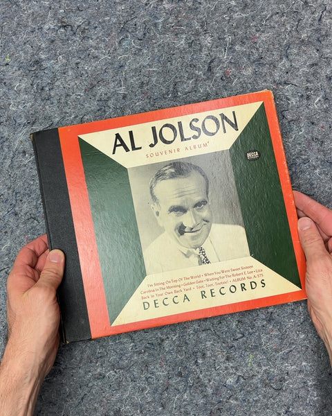 Al Jolson Souvenir Album Decca Records