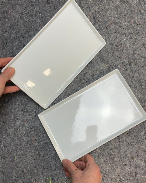 Two CB2 Rectangular Serving Plates