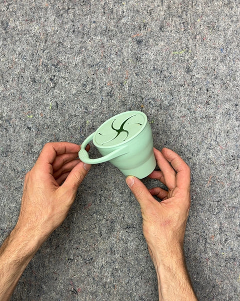 Mint Green Silicone Extendable Snack Cup