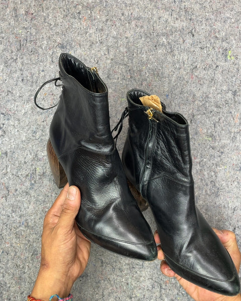 Maiyet Leather Ankle Boots, Sz 39 EU