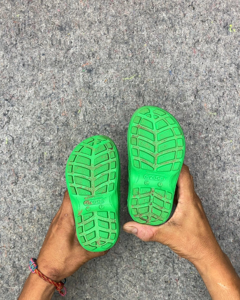 Crocs Kids Green Rain Boots, C7