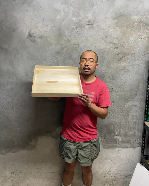 Wooden Tray, 17x17"