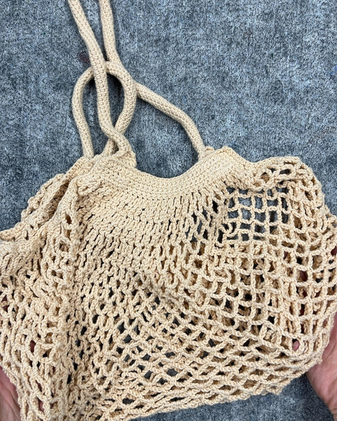 Large Crochet Net Tote Bag