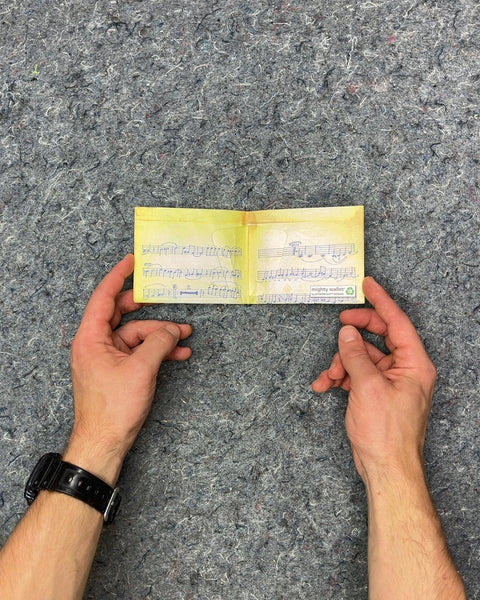 Mighty Wallet Music Sheet Paper Wallet