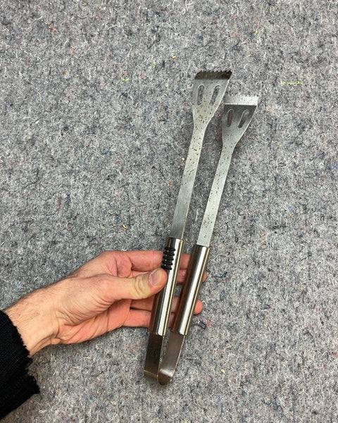 Serious Metal Cooking Tongs