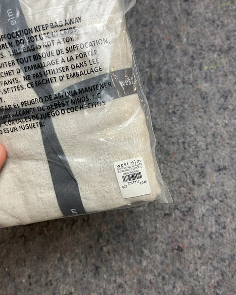 West Elm Linen Decorative Pillow Sham, Size Standard