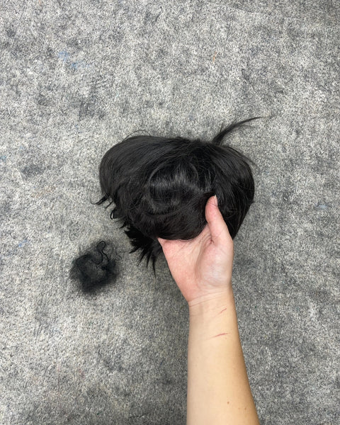 Short Black Synthetic Wig
