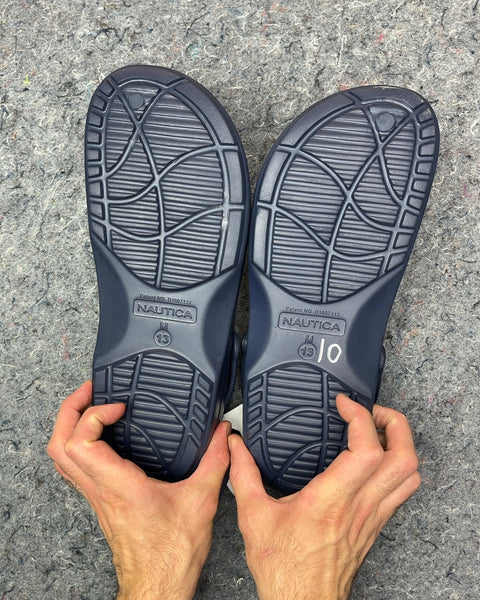 Brand New Nautica Navy Blue Clogs, Size US 13M