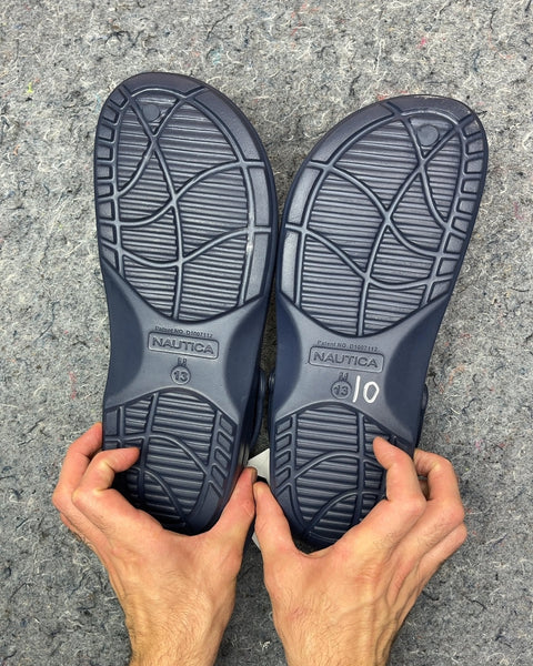 Brand New Nautica Navy Blue Clogs, Size US 13M