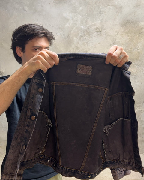Levi's Washed Black Denim Jacket, Size XS