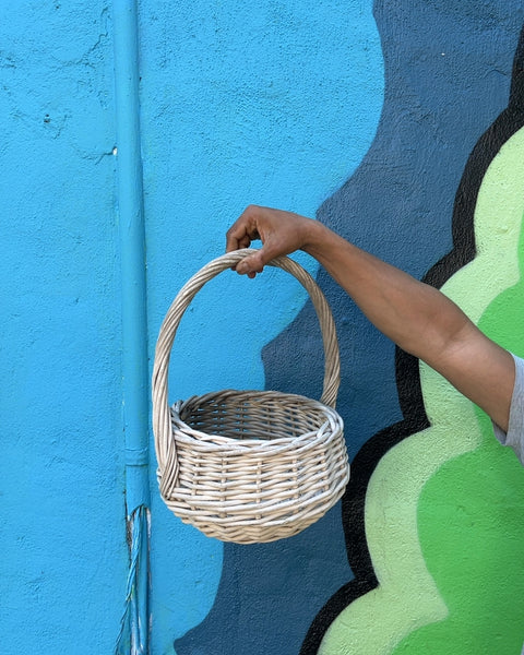 Woven Basket with Handle