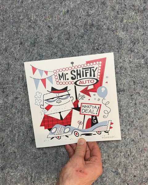 Mr. Shifty Auto Print, 8x8"