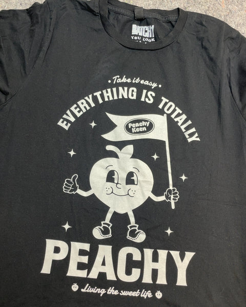 Black Peachy Keen Graphic T-Shirt, Sz M