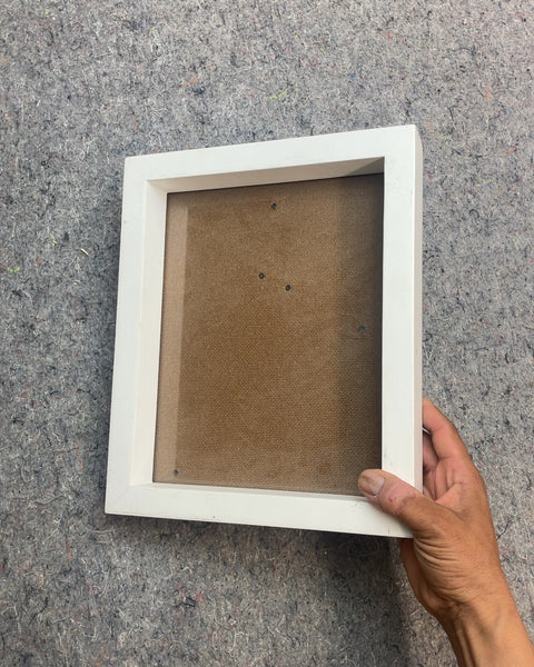 White Shadow Box Frame, 7x8"