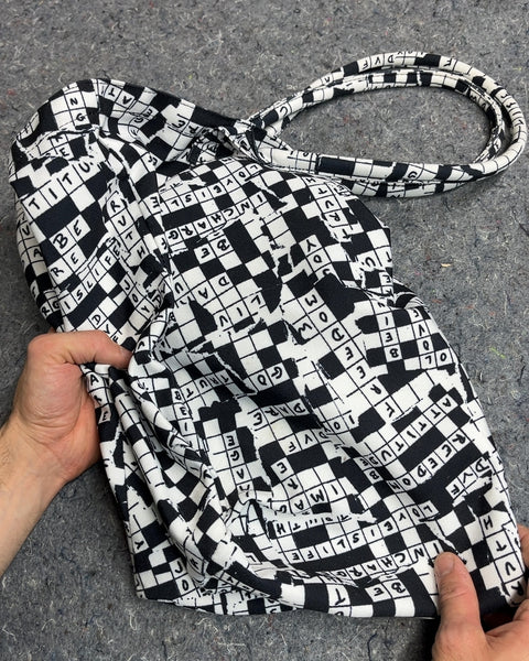 Diane Von Furstenberg Crossword Print Large Tote Bag