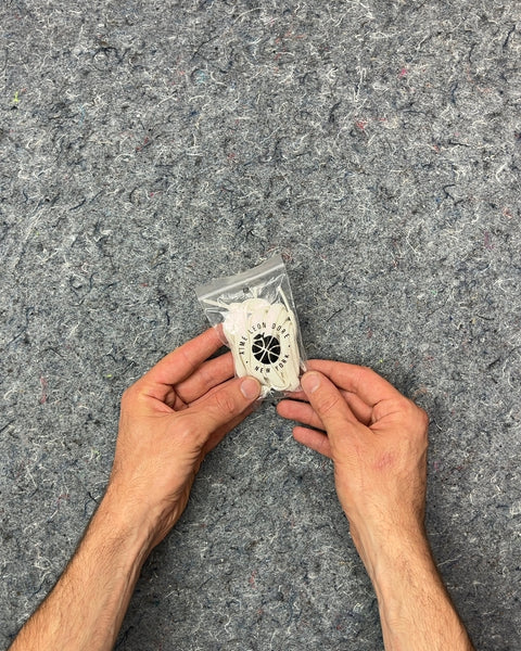 Aime Leon Dore White Shoelaces