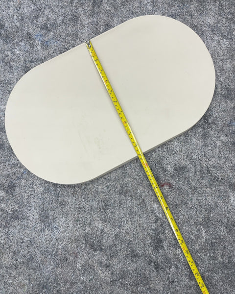 Oval Cream Silicone Feeding Mat