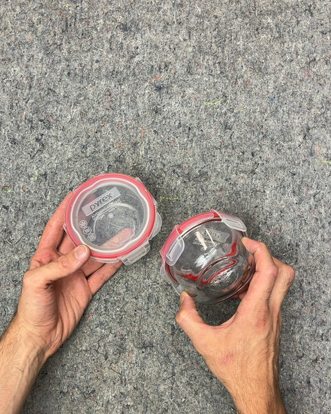 Lil' Pyrex Round Glass Food Storage Containers with Lids