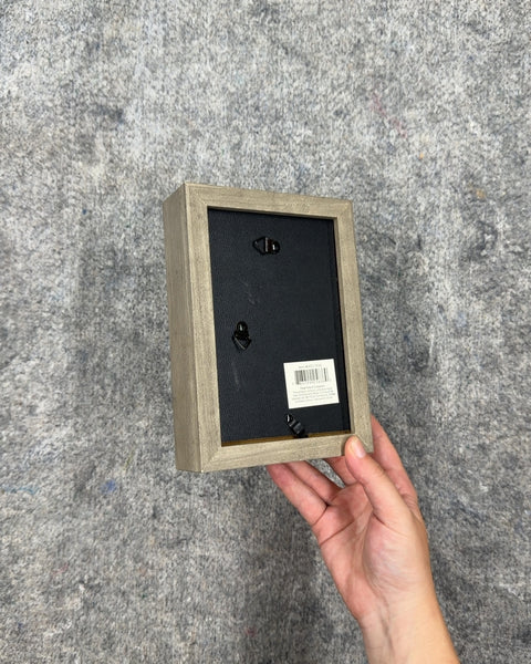 Another Small Gray Wood Frame, 4 x 6 in