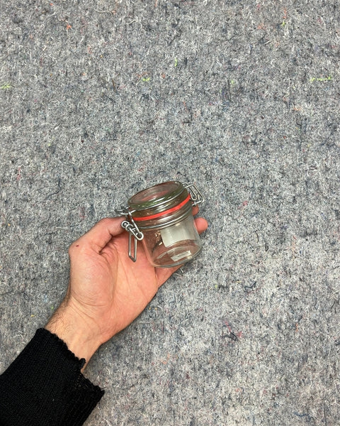 Small Glass Jar with Clasp Lid For Your Homemade Pork Rillette