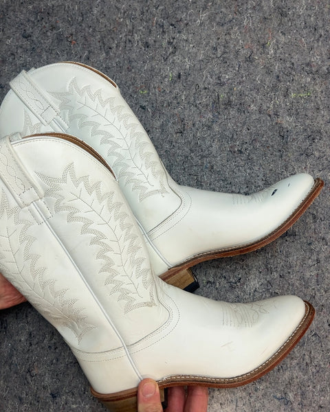 Old West Cowboy Boots, Size US 6W
