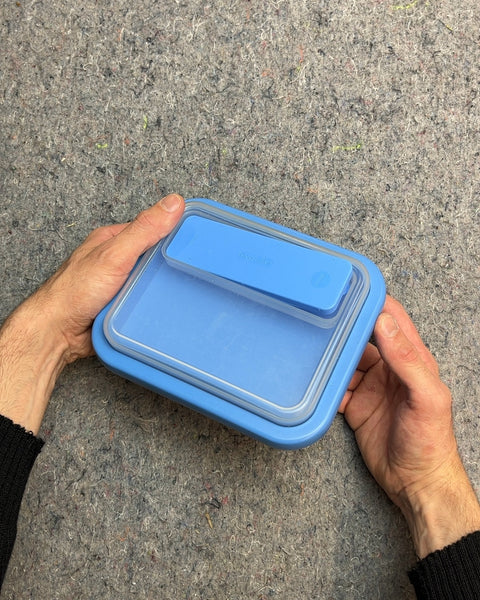 Blue Collapsible Food Storage Container