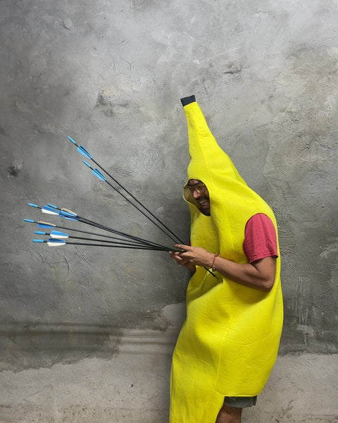 Arrows with Rubber Fletchings & Metal Tips, 30"