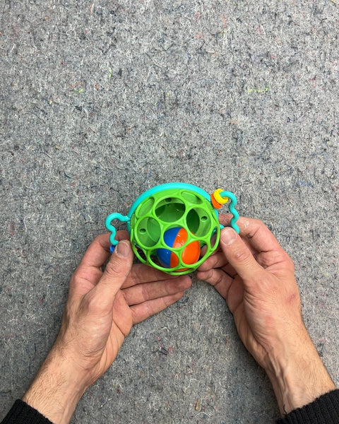 Green Frog Rattle Toy