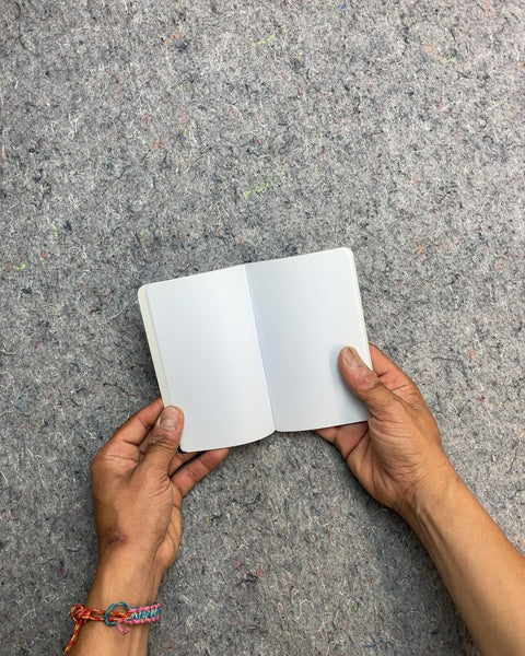Small White Blank Notebook