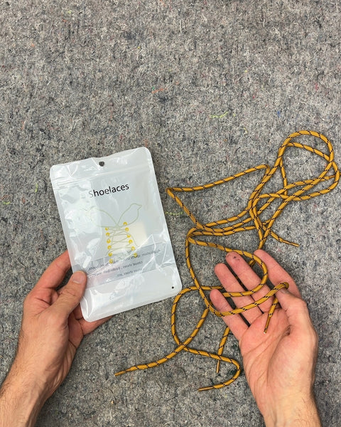 Yellow and Black Shoelaces