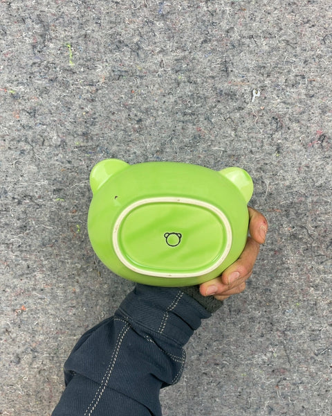 Green Frog Face Bowl